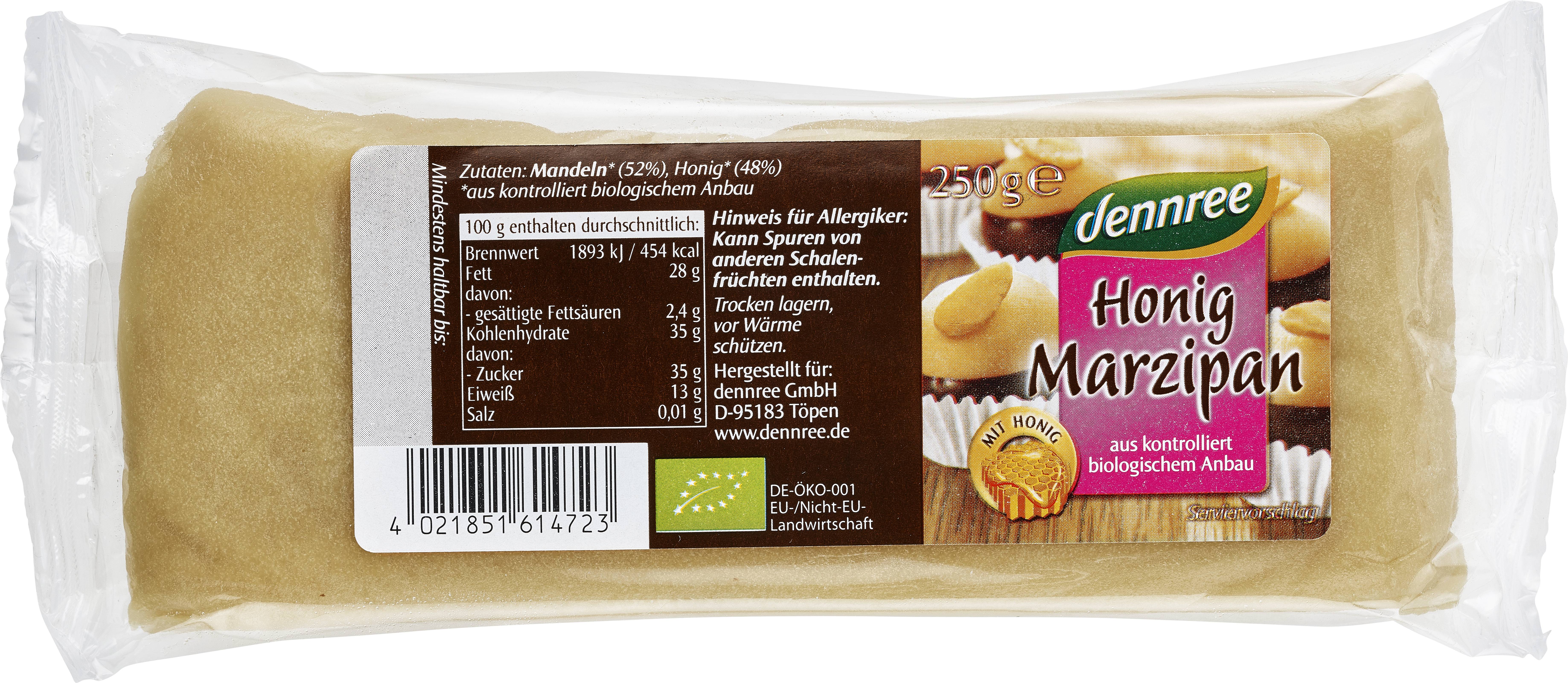 Martipan cu miere,eco-bio, 250g - dennree