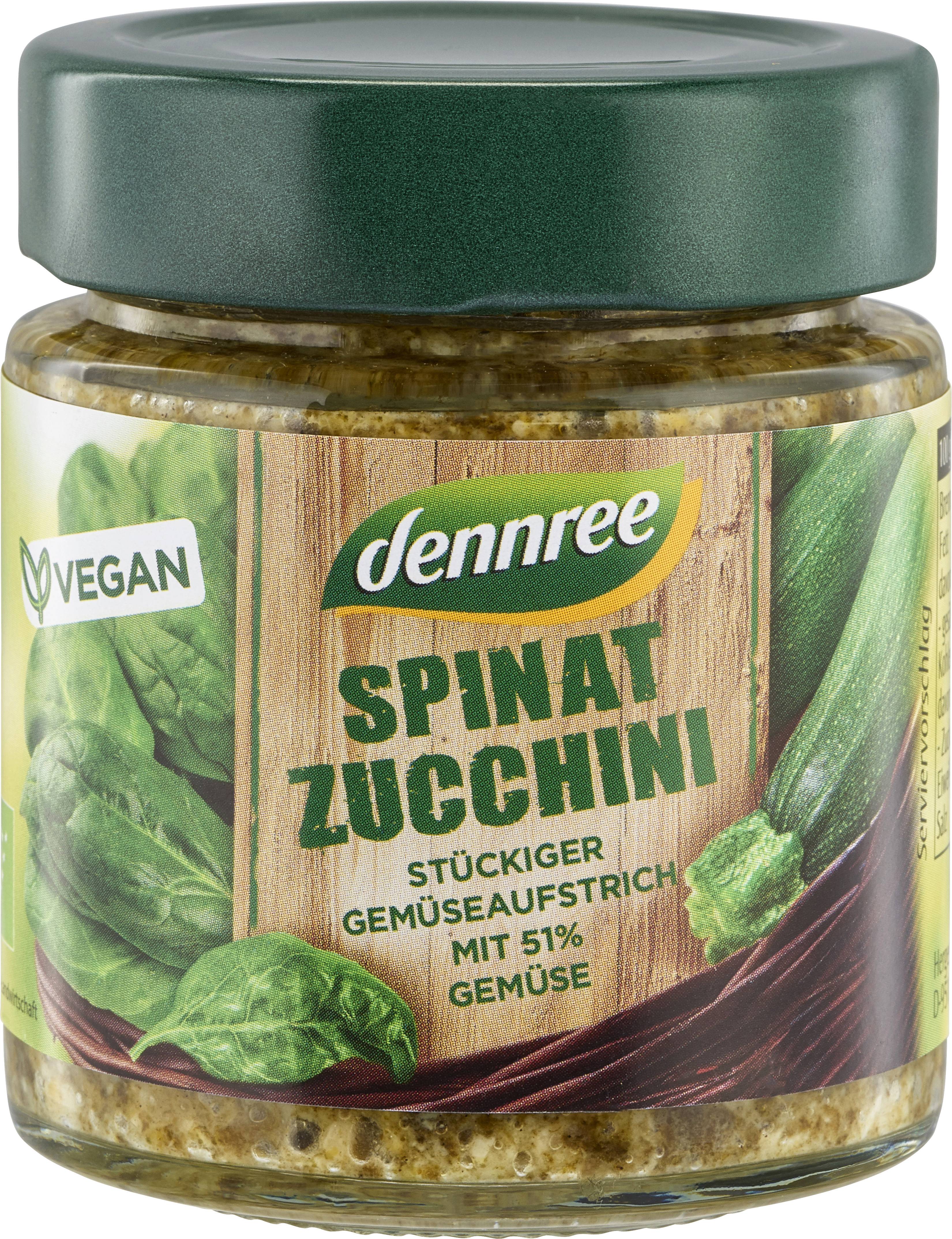 Pasta de legume cu spanac si zucchini, eco-bio, 120g - dennree