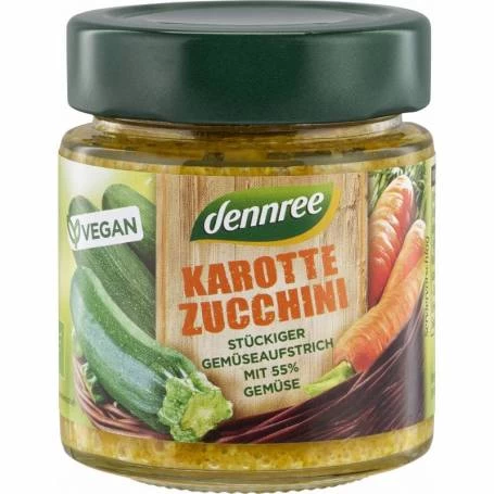 Pasta de legume cu morcovi si zucchini, eco-bio, 120g - Dennree
