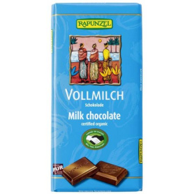 Ciocolata lapte integral, eco-bio, 100g - Rapunzel