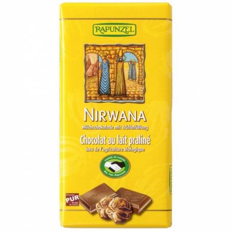 Ciocolata Nirwana cu praline, eco-bio, 100g - Rapunzel