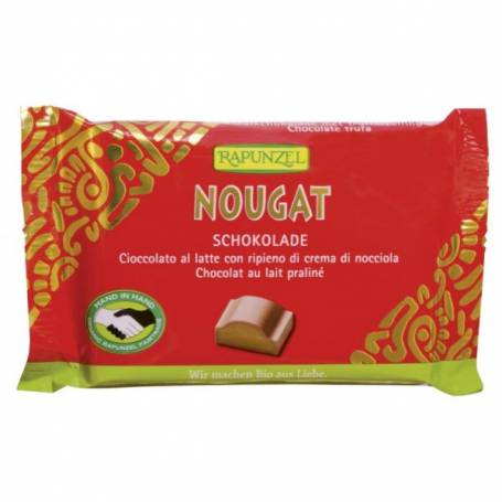 Ciocolata Nougat Cristallino, eco-bio, 100g - Rapunzel