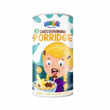 Porridge cu ciocolata si banana, pentru copii, eco-bio, 250g - Nutrisslim