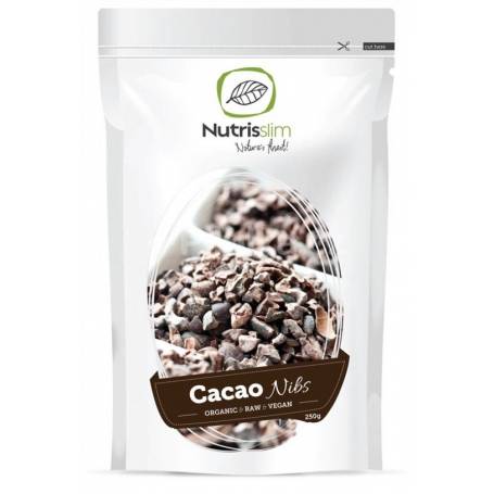 Boabe de cacao nibs, eco-bio, 250g - Nutrisslim