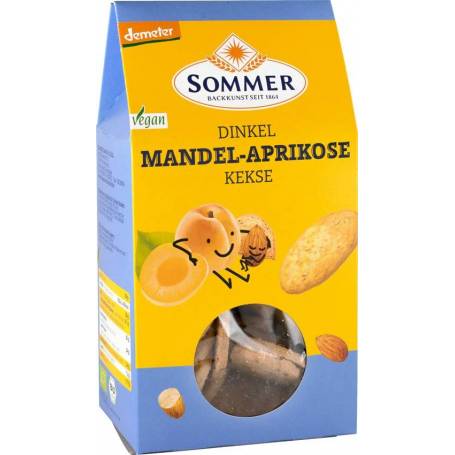 BISCUITI CU MIGDALE SI CAISE, ECO-BIO, 150G - SOMMER