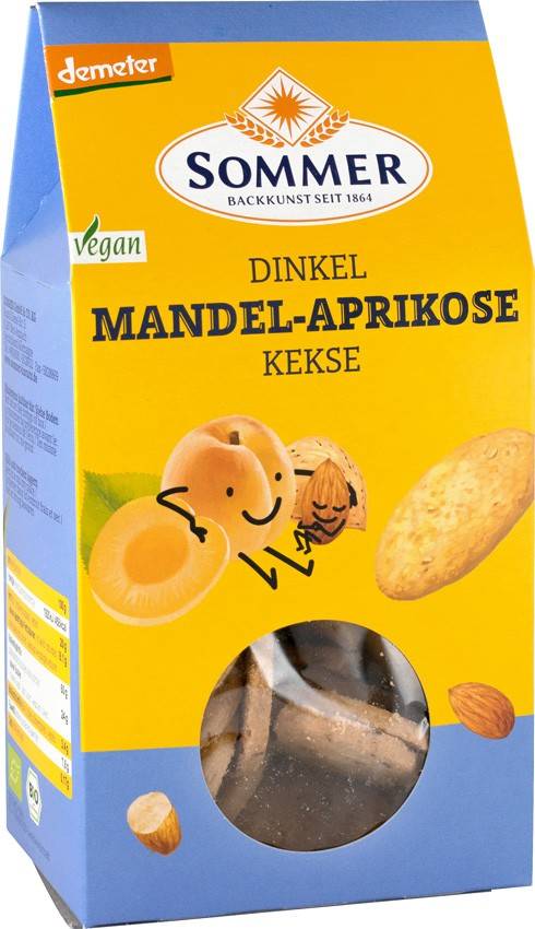 Biscuiti Cu Migdale Si Caise, Eco-bio, 150g - Sommer
