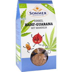 BISCUITI CU CANEPA SI GUARANA, ECO-BIO, 150G - SOMMER