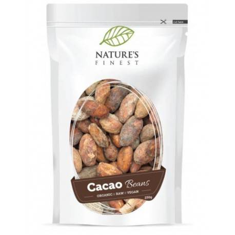 Natures Finest Boabe de cacao, eco-bio, 250g - nutrisslim