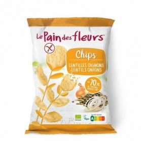 Chipsuri de linte cu ceapa, fara gluten, 50g - Le pain des fleurs