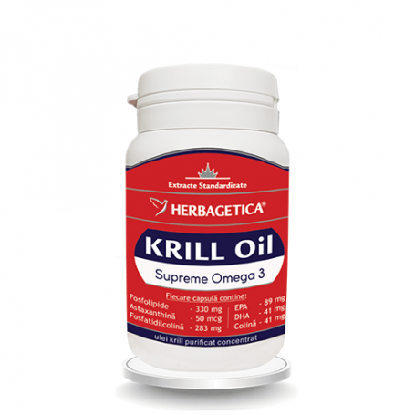 Krill Oil Supreme Omega 3 30cps - Herbagetica 