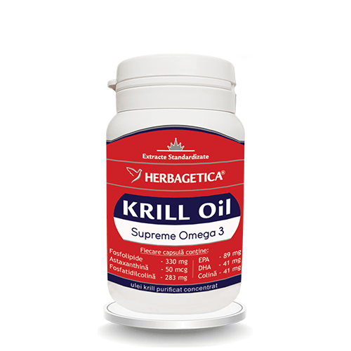 Krill oil supreme omega 3 30cps - herbagetica