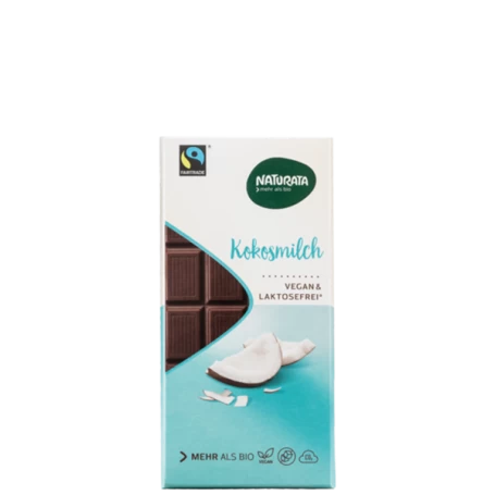 CIOCOLATA CU LAPTE DE COCOS, ECO-BIO 100g - NATURATA