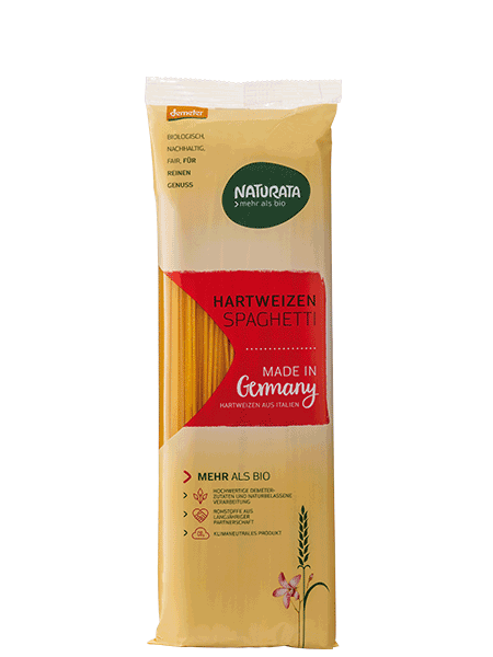 Paste spaghete din grau dur, eco-bio, 500g - naturata