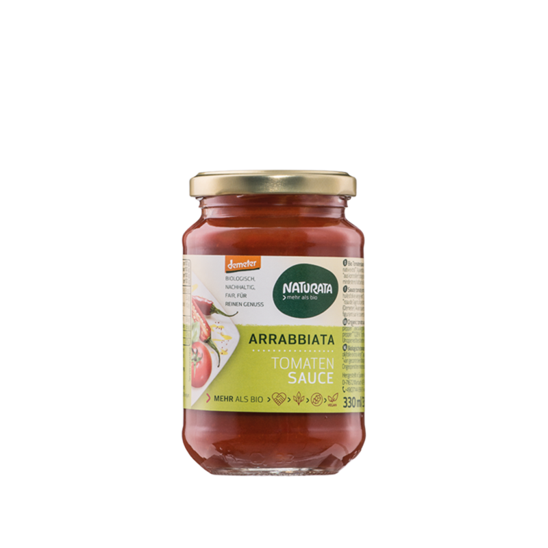 Sos Tomate Arrabbiata, Eco-bio, 330ml - NATURATA