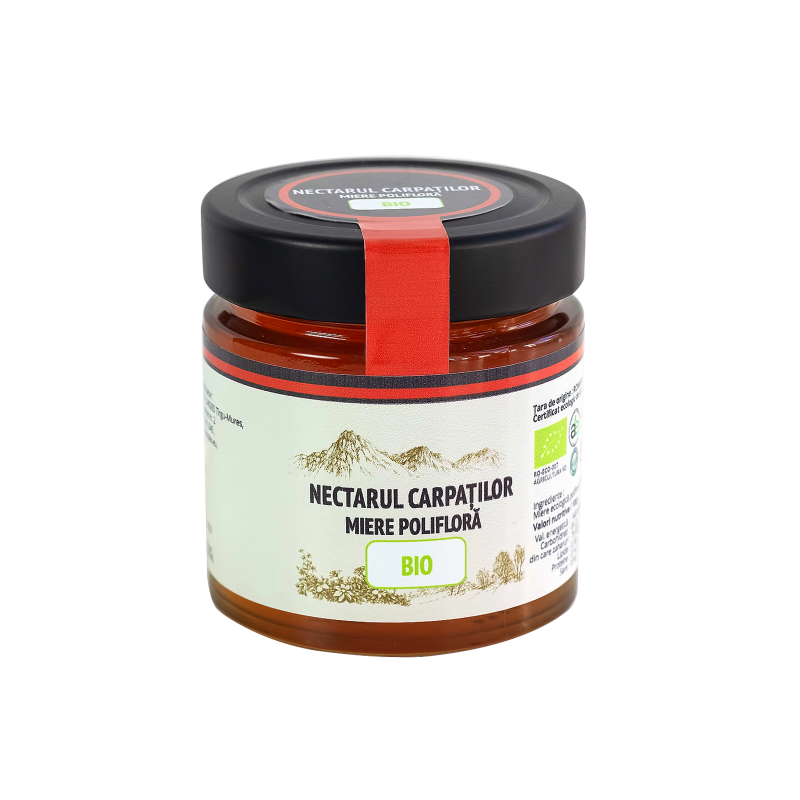 Miere poliflora, eco-bio, 500g - NECTARUL CARPATILOR