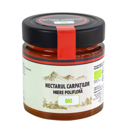 Miere poliflora, eco-bio, 500g - NECTARUL CARPATILOR