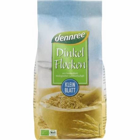 Fulgi de spelta fini, eco-bio, 500g - Dennree