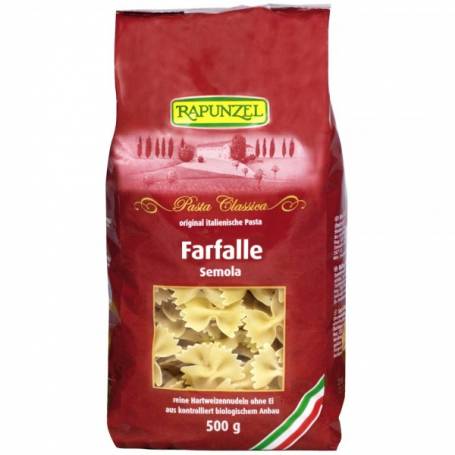 Paste Farfalle semola, eco-bio, 500g - Rapunzel