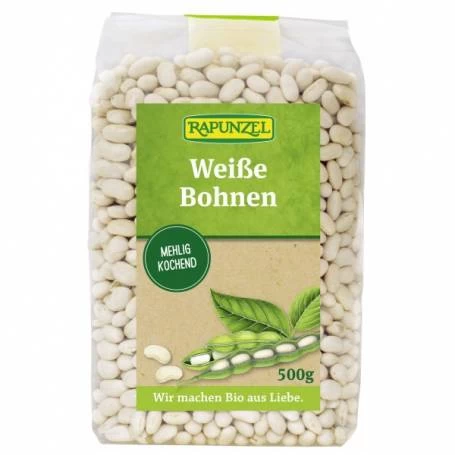 Fasole alba, eco-bio, 500g - Rapunzel