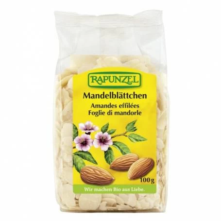 Felii de migdale, eco-bio, 100g - Rapunzel