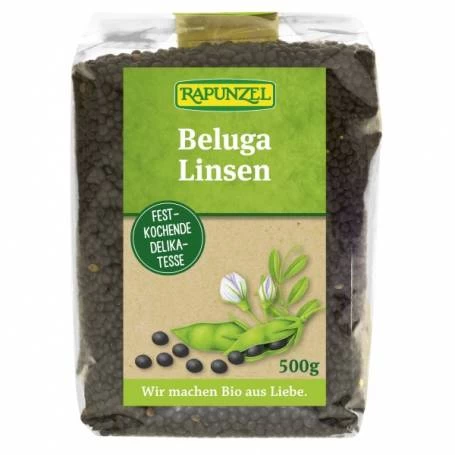 Linte Beluga neagra mica, eco-bio, 500g - Rapunzel