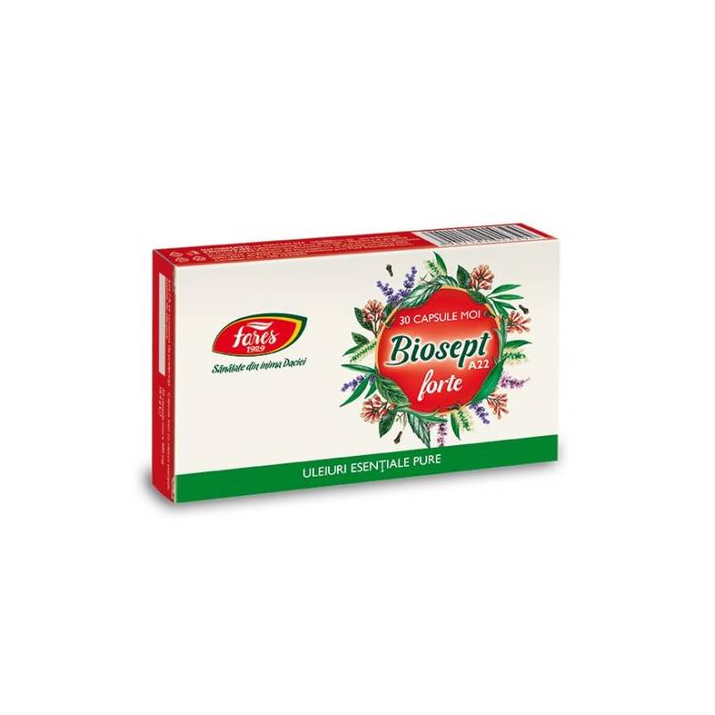 Biosept Forte (A22) 20cps, Fares
