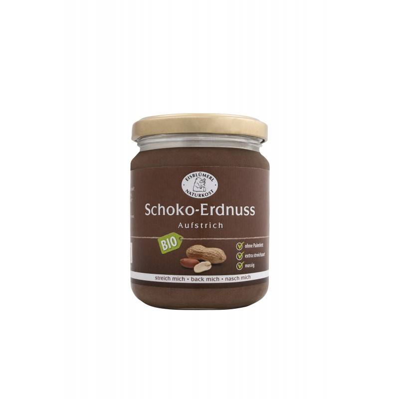 Crema de ciocolata cu arahide, eco-bio, 250g - eisblumerl