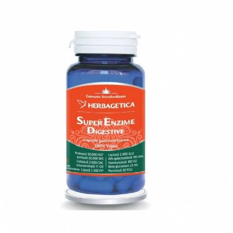 Super Enzime Digestive, 30cps - Herbagetica