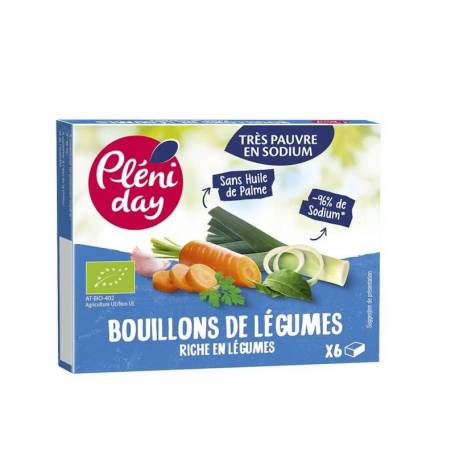 Concentrat supa de legume, fara sare, 54g - Pleniday