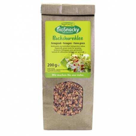 Seminte de schinduf pentru germinat, BioSnacky, eco-bio, 200g - Rapunzel