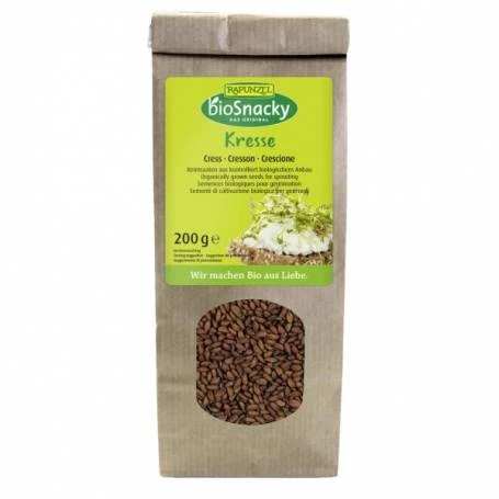 Seminte de creson pentru germinat, BioSnacky, eco-bio, 200g - Rapunzel