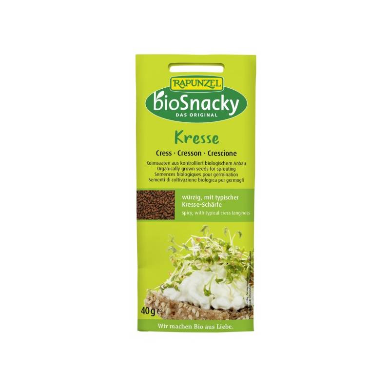 Seminte de creson pentru germinat, BioSnacky, eco-bio, 40g - Rapunzel