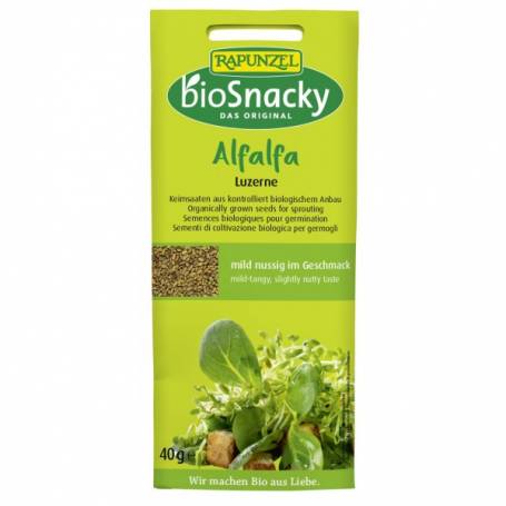 Seminte de lucerna pentru germinat, BioSnacky, eco-bio, 40g - Rapunzel