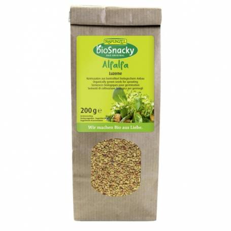 Seminte de lucerna pentru germinat, BioSnacky, eco-bio, 200g - Rapunzel