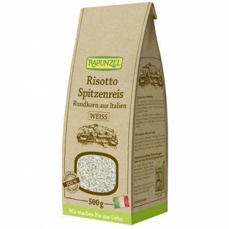 Orez Risotto cu bob rotund ascutit alb, eco-bio, 500g - Rapunzel