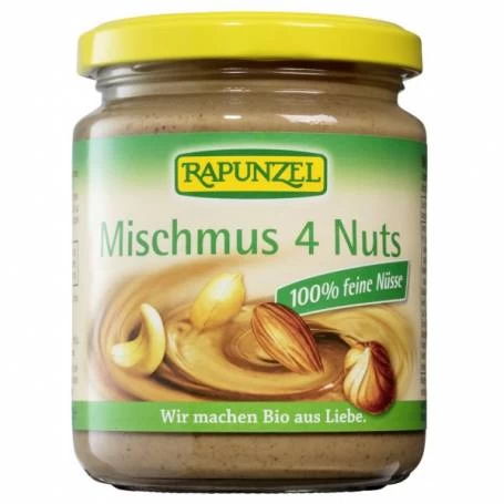 Pasta amestec 4 feluri de nuca, eco-bio, 250g - Rapunzel