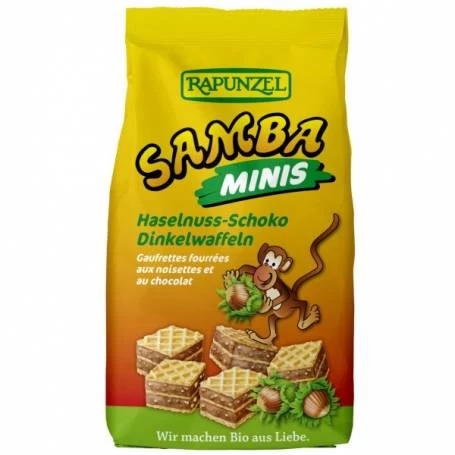 Napolitane Samba Minis, eco-bio, 100g - Rapunzel