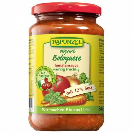 Sos de tomate Bolognese vegetarian, eco-bio, 340g - Rapunzel