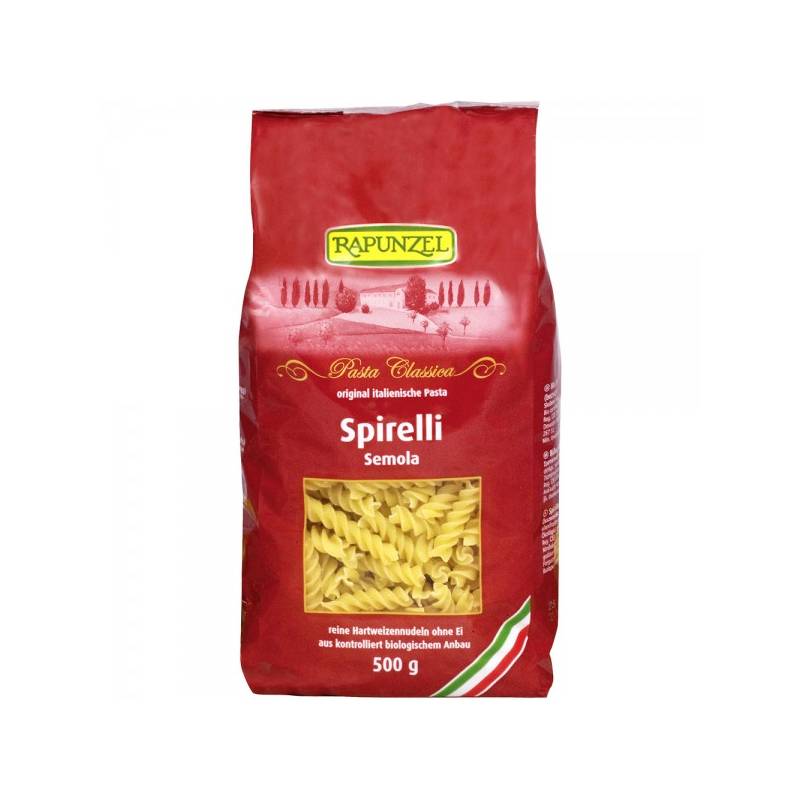 Spirelli semola, eco-bio, 500g - Rapunzel