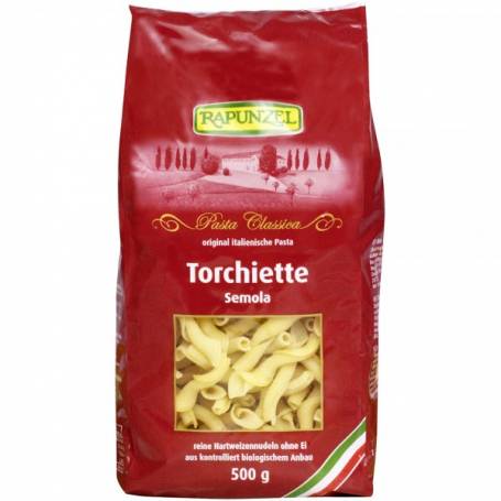 Torchiette semola, eco-bio, 500g - Rapunzel