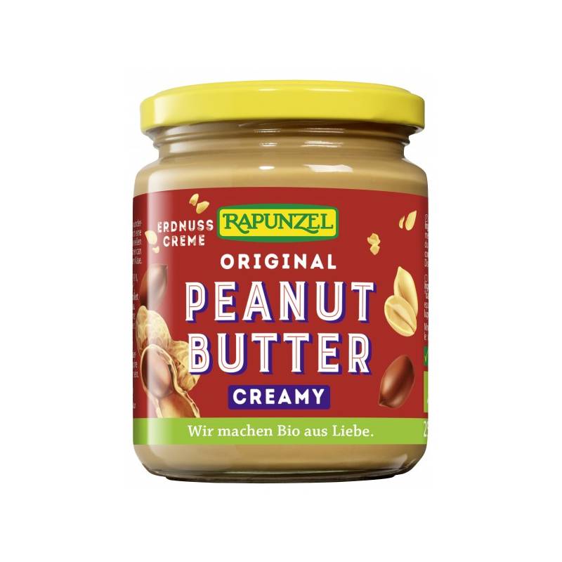 Unt de arahide cremos, eco-bio, 250g - Rapunzel