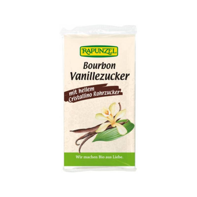 Bourbon Zahar cu vanilie alb, eco-bio, 32g - Rapunzel