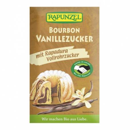 Bourbon Zahar cu vanilie integral, eco-bio, 8g - Rapunzel