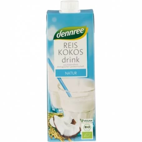 Bautura de orez cu cocos, eco-bio, 1l - Dennree