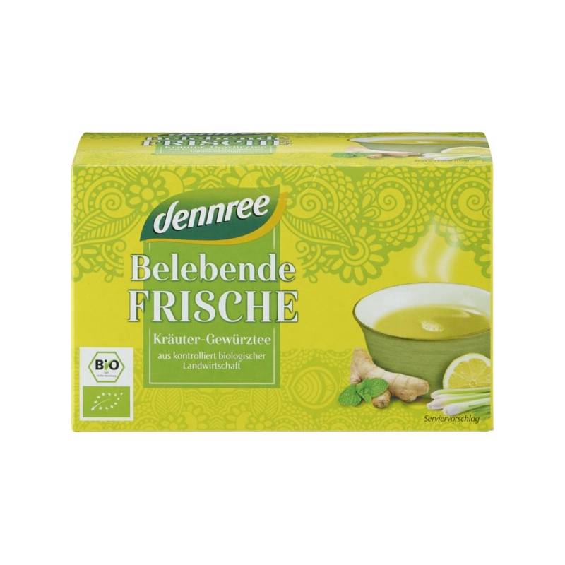 Ceai proaspat si revigorant, eco-bio, 20plicuri - Dennree