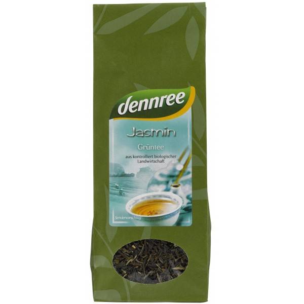 Ceai verde jasmin, eco-bio, 100g - dennree