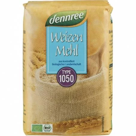 Faina alba de grau, tip 1050, eco-bio, 1kg - Dennree