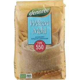 Faina alba de grau, tip 550, eco-bio, 1kg - Dennree