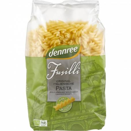 Fusilli din grau dur, eco-bio, 500g - Dennree