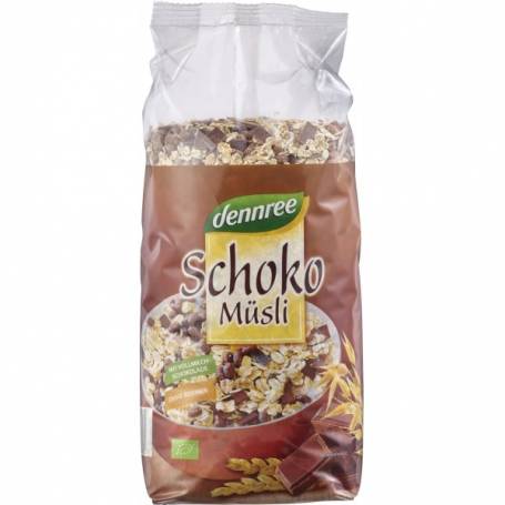 Musli cu ciocolata, eco-bio, 750g - Dennree